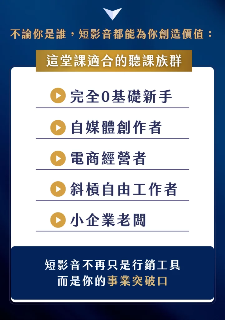 短影音報流量集訓班